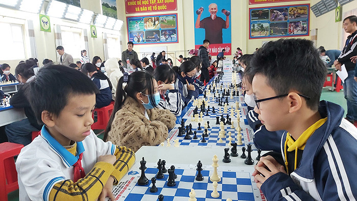 Cẩm Giàng lần đầu tiên tổ chức Giải cờ vua cấp tiểu học và THCS